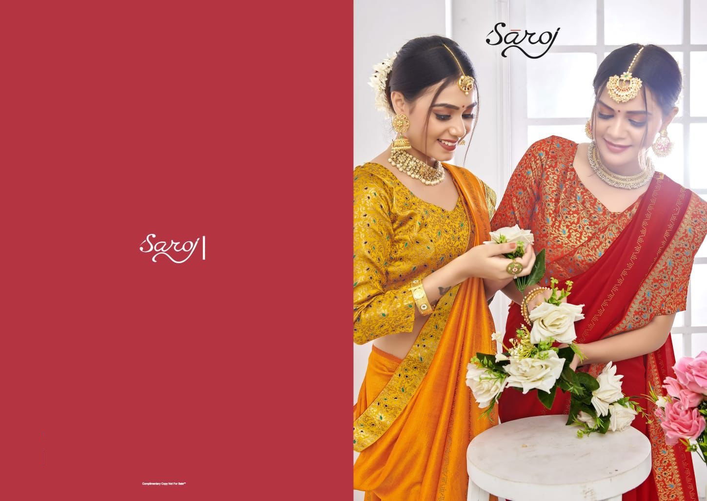 Saroj Veronica Festive Wear Designer Heavy Vichitra Silk Latest Saree Collection